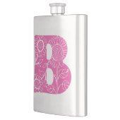 Hauptstadt B florale Monogramm Flachmann (Links)