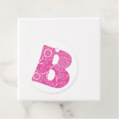 Hauptstadt B florale Monogramm Geschenkanhänger (Beispiel)