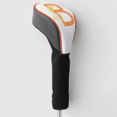 Hauptstadt B florale Monogramm Golf Headcover (angewinkelt)