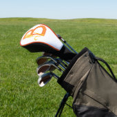 Hauptstadt B florale Monogramm Golf Headcover (In SItu)