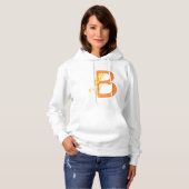 Hauptstadt B florale Monogramm Hoodie (Vorne ganz)