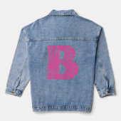 Hauptstadt B florale Monogramm Jeansjacke (Rückseite)