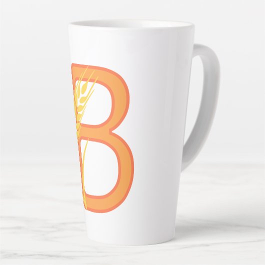 Hauptstadt B florale Monogramm Milchtasse (Rechte Ecke)