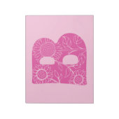Hauptstadt B florale Monogramm Notizblock (Rotiert)