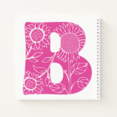 Hauptstadt B florale Monogramm Notizblock (Rückseite)