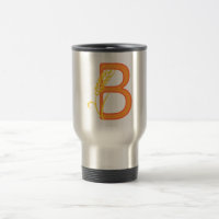 Hauptstadt B florale Monogramm