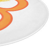 Hauptstadt B florale Monogramm Schneidebrett (Ecke)