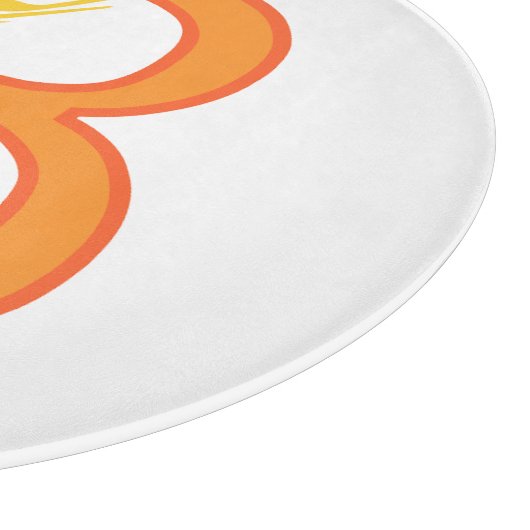 Hauptstadt B florale Monogramm Schneidebrett (Ecke)