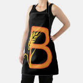 Hauptstadt B florale Monogramm Schürze (InSitu)