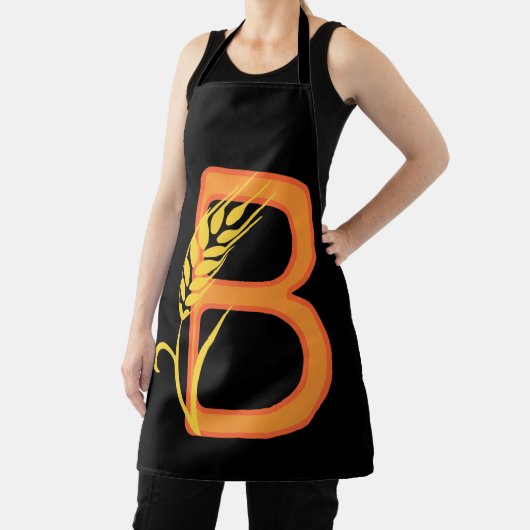 Hauptstadt B florale Monogramm Schürze (InSitu)