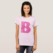 Hauptstadt B florale Monogramm T-Shirt (Vorne ganz)
