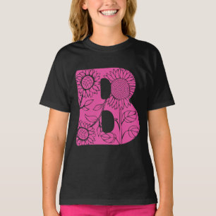 Hauptstadt B florale Monogramm T-Shirt