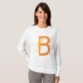 Hauptstadt B florale Monogramm T-Shirt (Vorne ganz)