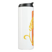 Hauptstadt B florale Monogramm Thermosbecher (Nach links gedreht)