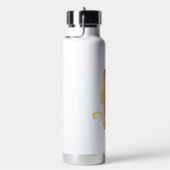 Hauptstadt B florale Monogramm Trinkflasche (rechts)