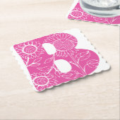 Hauptstadt B florale Monogramm Untersetzer (angewinkelt)