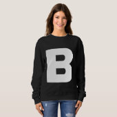 Hauptstadt B Schlichter, fett formatierter Text Sweatshirt (Vorne ganz)