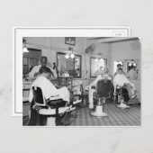 Hauptstadt Barber Shop, 1938 Postkarte (Vorne/Hinten)