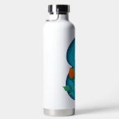 Hauptstadt Brief E florale Monogramm Trinkflasche (Rechts)