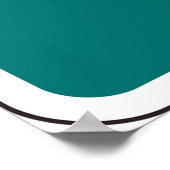 Hauptstadt Brief H Grüner Hintergrund Poster (Ecke)