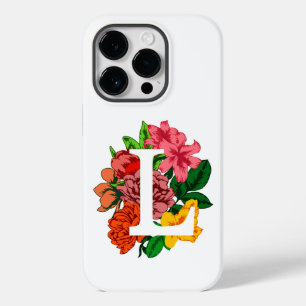 Hauptstadt Brief L floral monogramm Case-Mate iPhone 14 Pro Hülle