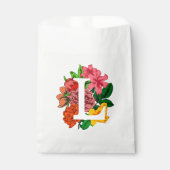 Hauptstadt Brief L floral monogramm Geschenktütchen (Vorderseite)