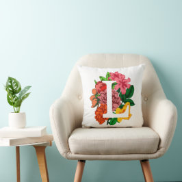 Hauptstadt Brief L floral monogramm Kissen