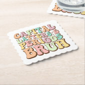 Hauptstadt Briefe und Perioden Bruh ELA Lehrer Fun Untersetzer (angewinkelt)