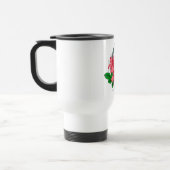 Hauptstadt Buchstabe C florale Monogramm Reisebecher (Links)