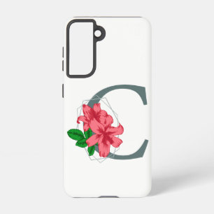 Hauptstadt Buchstabe C florale Monogramm Samsung Galaxy Hülle
