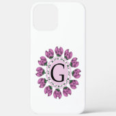 Hauptstadt Buchstabe G florale Monogramm Case-Mate iPhone Hülle (Rückseite)