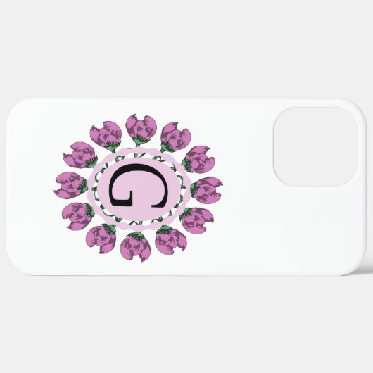 Hauptstadt Buchstabe G florale Monogramm Case-Mate iPhone Hülle (Hinten (horizontal))