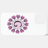 Hauptstadt Buchstabe G florale Monogramm Case-Mate iPhone Hülle (Rückseite / Rechts)