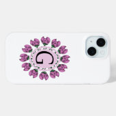 Hauptstadt Buchstabe G florale Monogramm Case-Mate iPhone Hülle (Rückseite (Horizontal))