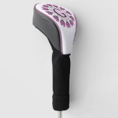 Hauptstadt Buchstabe G florale Monogramm Golf Headcover (angewinkelt)