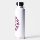 Hauptstadt Buchstabe G florale Monogramm Trinkflasche (Links)
