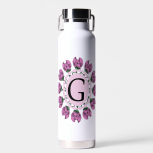 Hauptstadt Buchstabe G florale Monogramm Trinkflasche