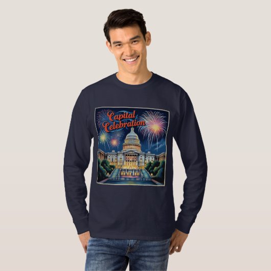 Hauptstadt Celebration Fireworks Washington D.C. T-Shirt (Vorne ganz)