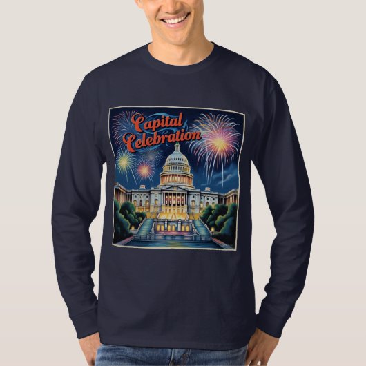Hauptstadt Celebration Fireworks Washington D.C. T-Shirt (Vorderseite)