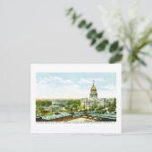 Hauptstadt Centennial Gebäude, Springfield, Illino Postkarte (Stehend Vorderseite)