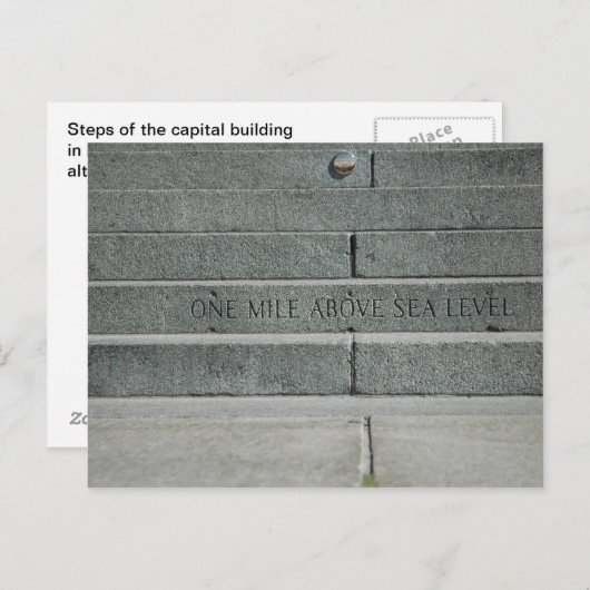 Hauptstadt Colorado Postkarte (Vorne/Hinten)