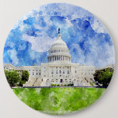 Hauptstadt der Staaten in Washington DC Button (Vorderseite)