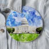 Hauptstadt der Staaten in Washington DC Button (Beispiel)