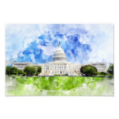 Hauptstadt der Staaten in Washington DC Fotodruck (Vorne)