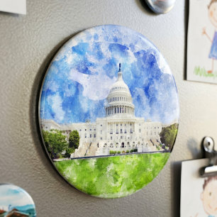 Hauptstadt der Staaten in Washington DC Magnet
