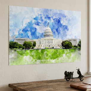 Hauptstadt der Staaten in Washington DC Poster