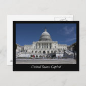 Hauptstadt der Staaten Postkarte (Vorne/Hinten)