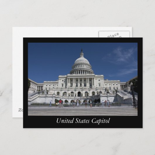 Hauptstadt der Staaten Postkarte (Vorne/Hinten)