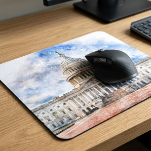 Hauptstadt der Vereinigten Staaten nah in Washingt Mousepad
