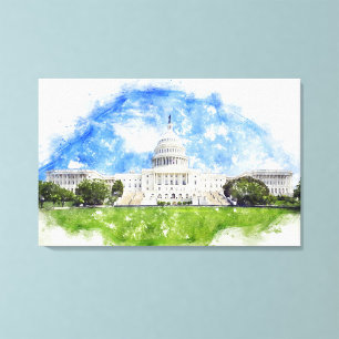 Hauptstadt der Vereinten Staaten in Washington D.C Leinwanddruck